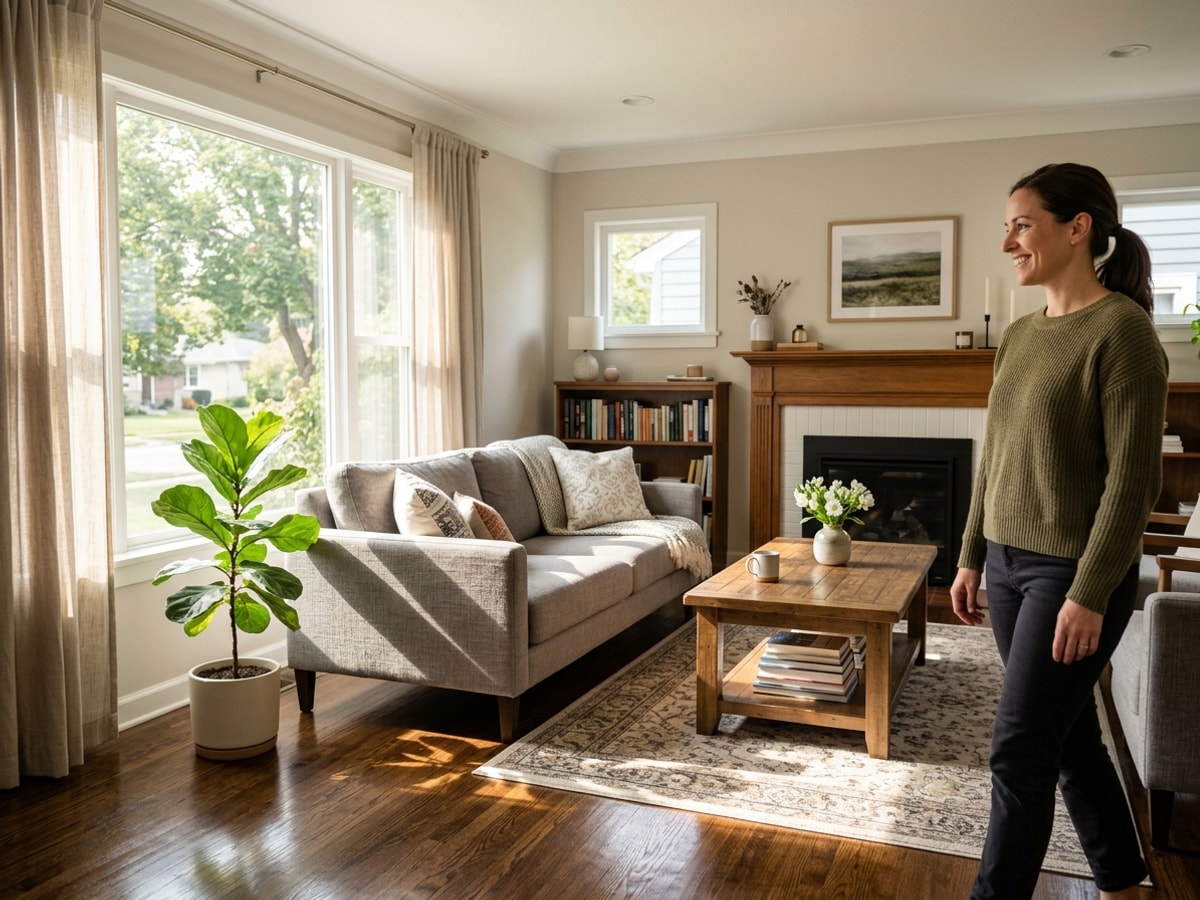 How LaunchFuse.ai Enhances Your Cleaning Service's Online Presence — Launch Fuse AI Sparkling clean residential living room after a professional cleaning service