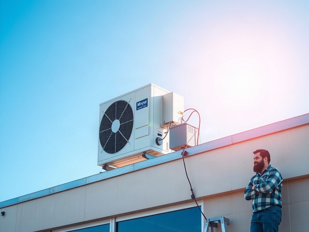 Unlocking Growth for HVAC Businesses with Launch Fuse AI: Your Website Solution — Launch Fuse AI Finished rooftop air conditioning unit on a commercial building.