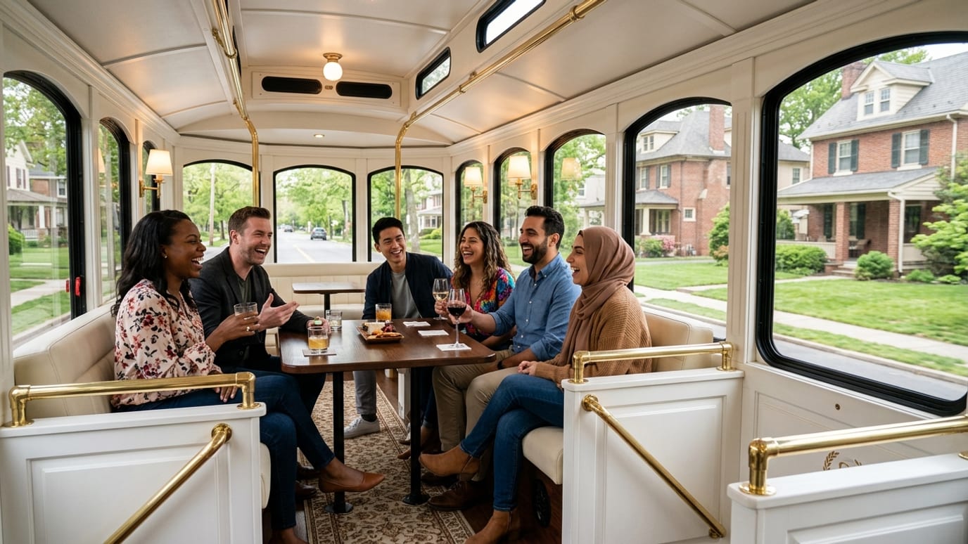 Shooboo Trolley & Shuttle Co providing Moorestown-Lenola, NJ Private Transportation Company services