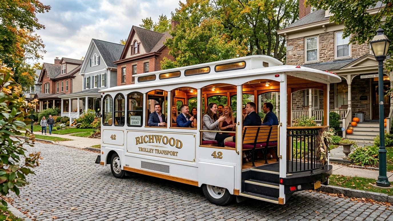 Shooboo Trolley & Shuttle Co providing Richwood, NJ Private Transportation Company services