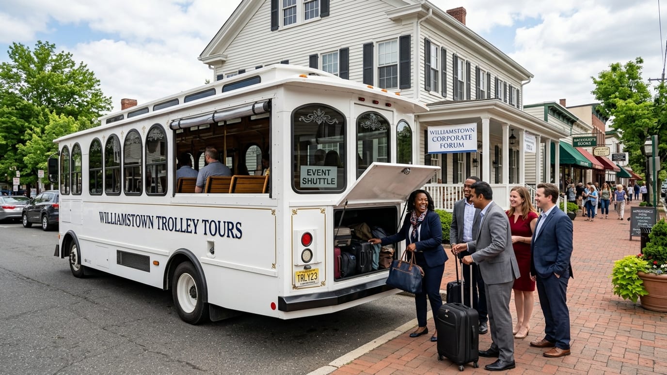 Shooboo Trolley & Shuttle Co providing Williamstown, NJ Private Transportation Company services