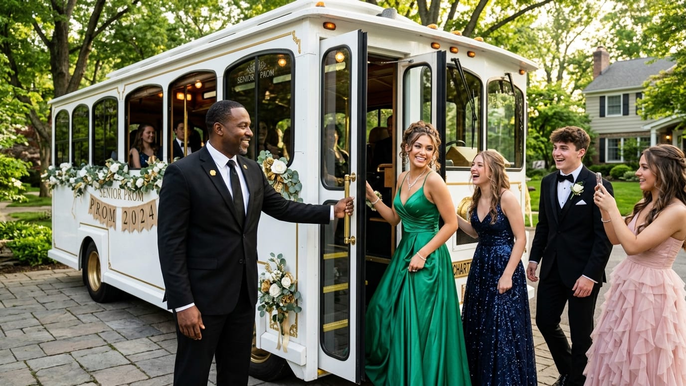 Shooboo Trolley & Shuttle Co providing Seasonal Transportation Services Private Transportation Company services