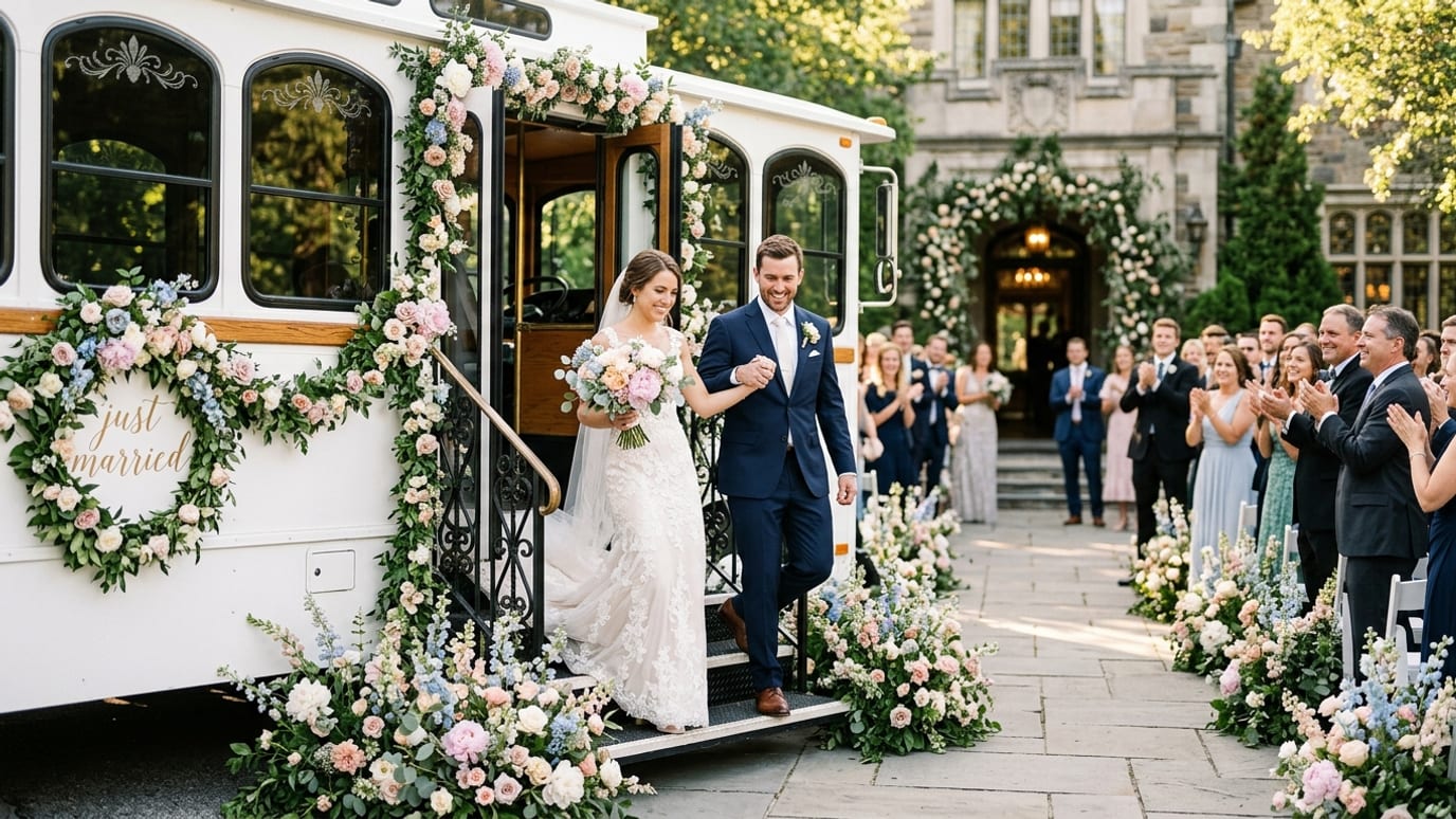 Shooboo Trolley & Shuttle Co providing Wedding Transportation Private Transportation Company services
