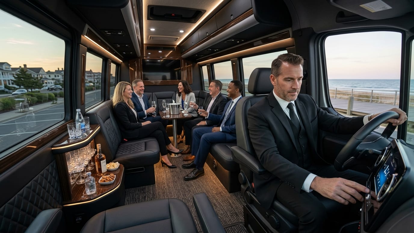 NJ Shore Luxury Limos providing Group Travel Solutions Transportation Service services