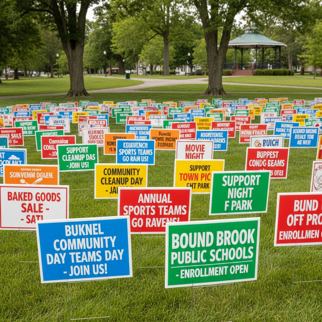 Lawn Signs For Less providing Bound Brook, NJ Lawn Sign Company services