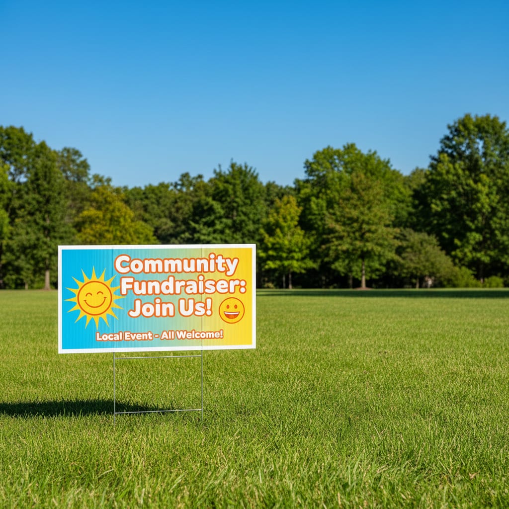 Lawn Signs For Less providing Community Awareness Initiatives Lawn Sign Company services