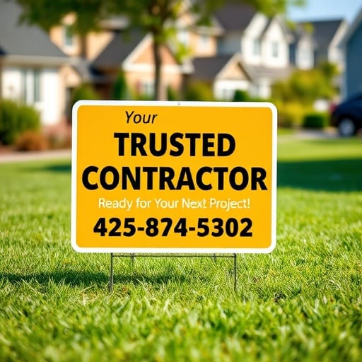 Lawn Signs For Less providing Contractor & Business Signs Lawn Sign Company services