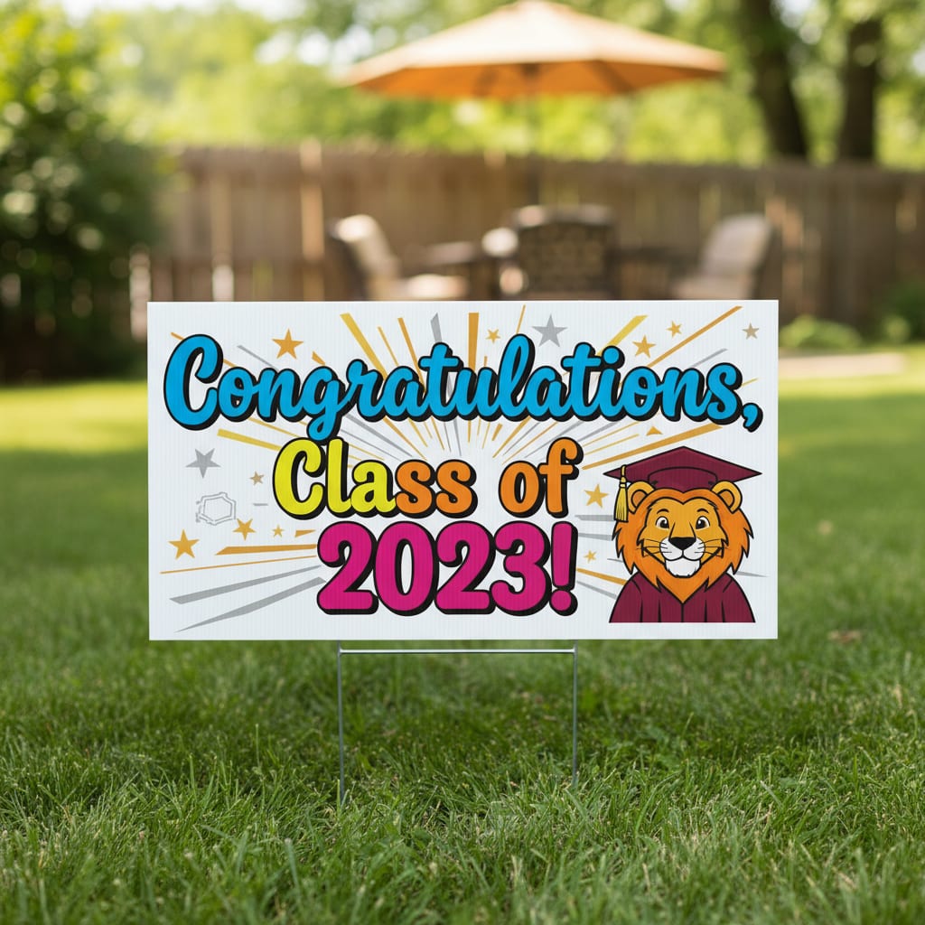 Custom Graduation Lawn Signs