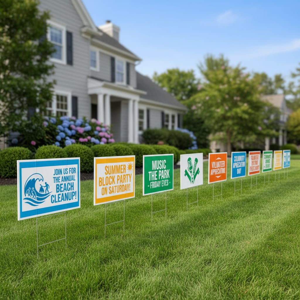 Lawn Signs For Less providing Manasquan, NJ Lawn Sign Company services