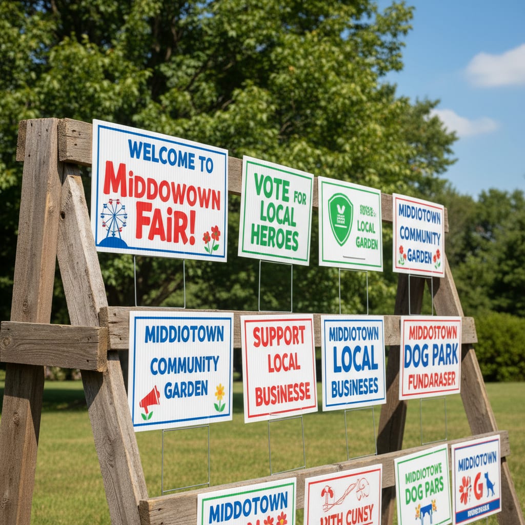 Lawn Signs For Less providing Middletown, NJ Lawn Sign Company services