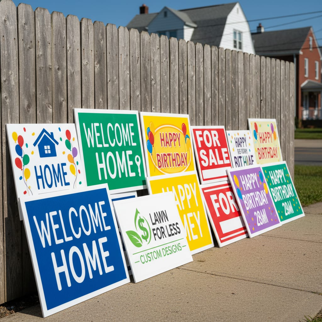 Lawn Signs For Less providing Rahway, NJ Lawn Sign Company services