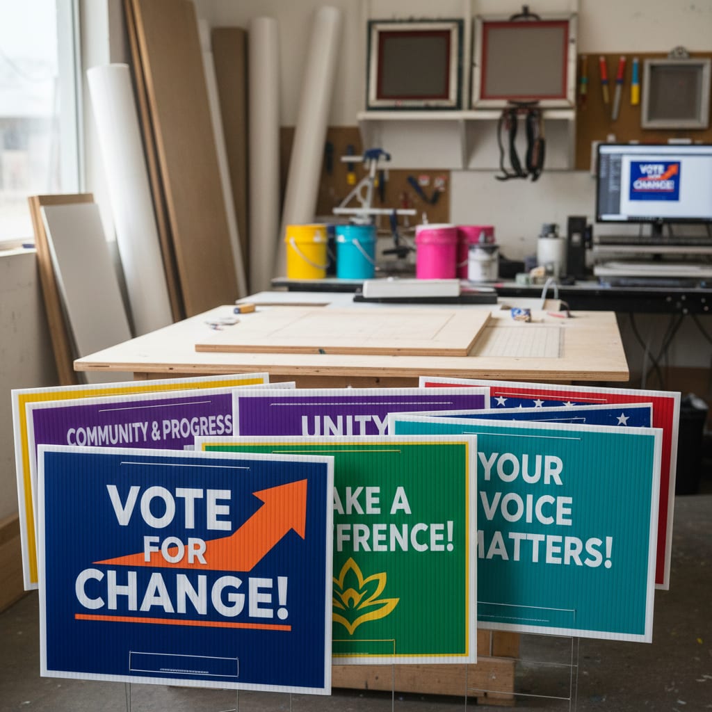 Lawn Signs For Less providing Political Campaign Lawn Signs Near Belmar, NJ Lawn Sign Company services