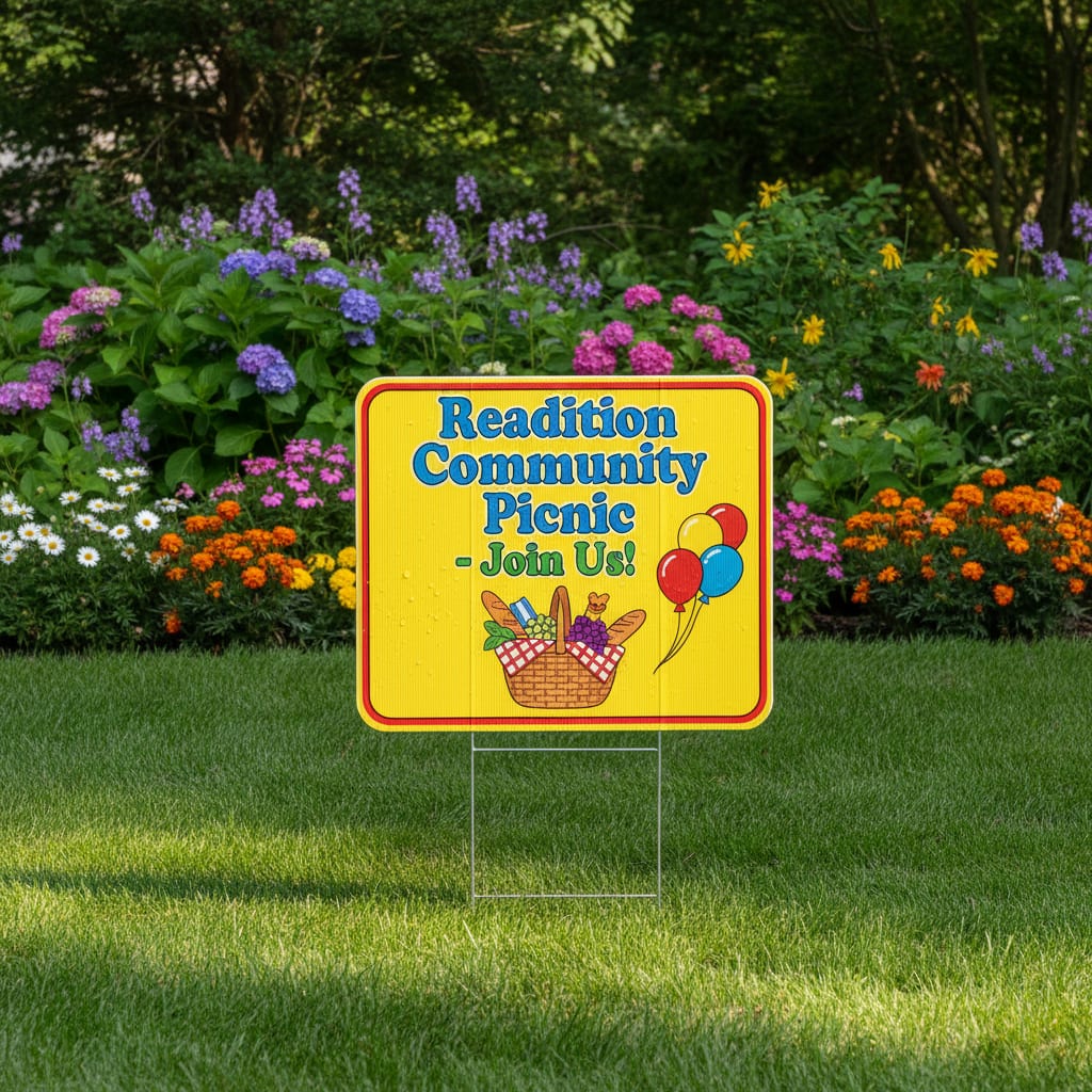 Lawn Signs For Less providing Readington, NJ Lawn Sign Company services