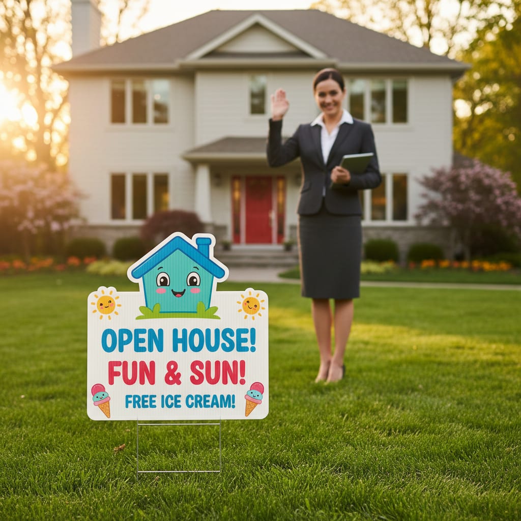 Lawn Signs For Less providing Real Estate Signs Lawn Sign Company services