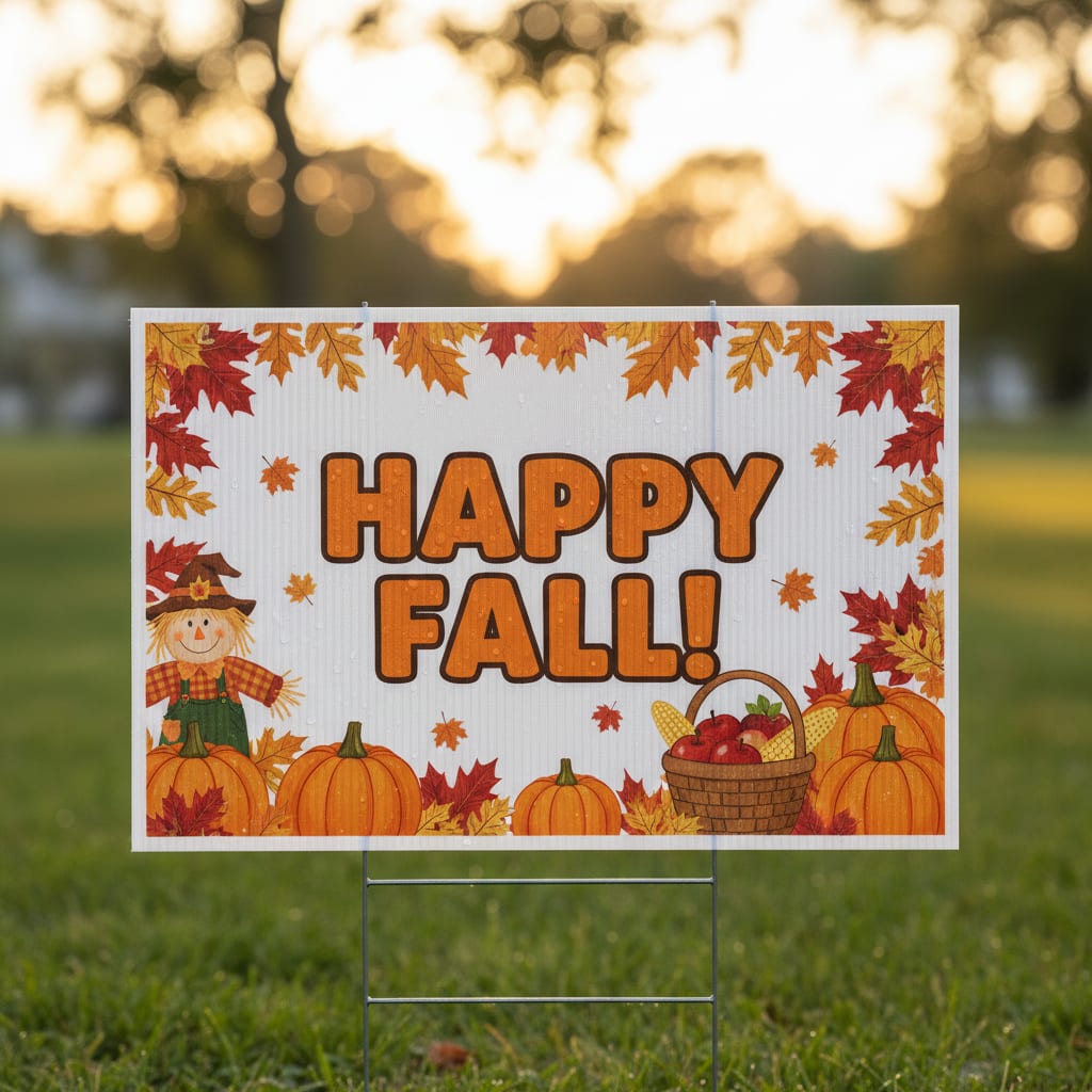 Seasonal Custom Lawn Signs Near Belmar, NJ