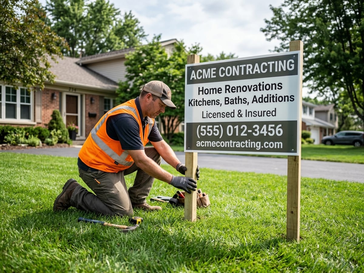 Contractor & Business Signs