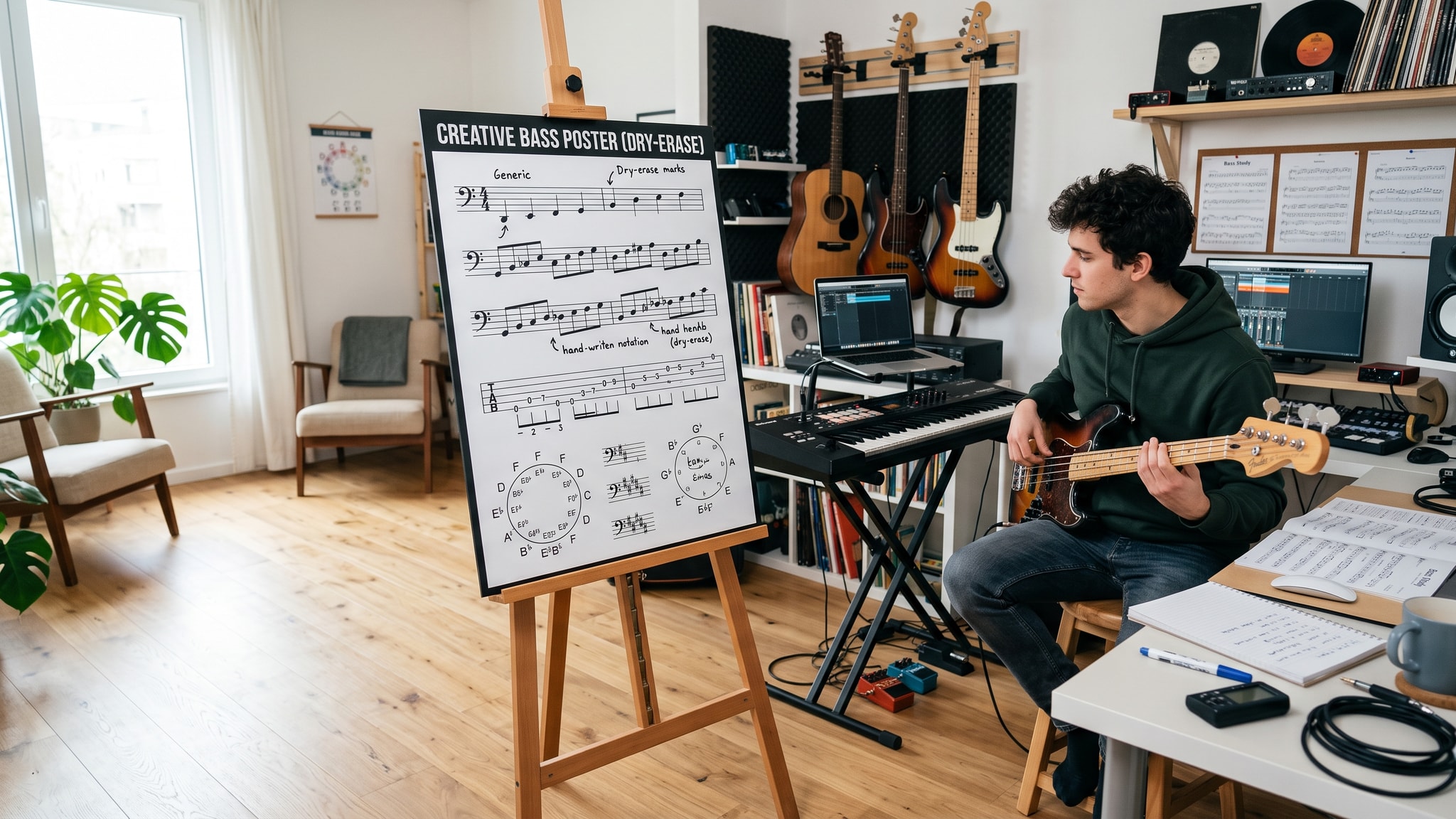 Creative Bass Poster (Dry-Erase) — Best Music Stuff ®