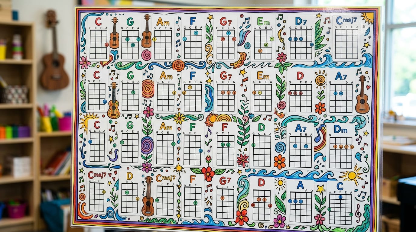 Creative Ukulele Poster (Dry-Erase) in New York, NY
