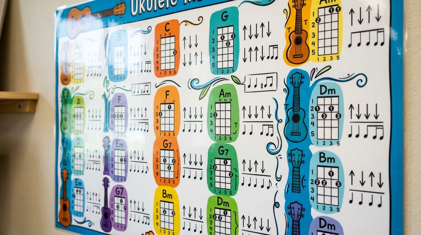 Creative Ukulele Poster (Dry-Erase) Serving Queens, NY — Best Music Stuff ®