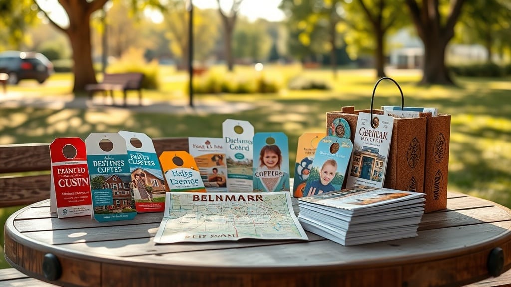 Door Hangers For Less providing Custom-Shaped Door Hangers Serving Belmar, NJ Door Hanger Design & Print Shop services