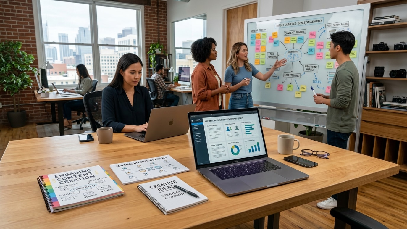 Wingman Entertainment NJ providing Creating Content that Engages: Tips for Production Companies Full-Service Marketing Agency services