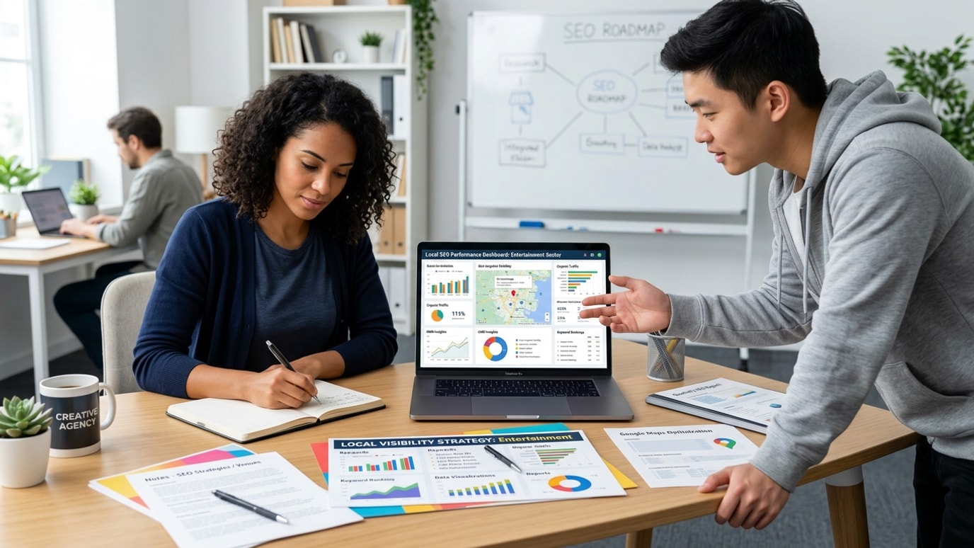 Wingman Entertainment NJ providing Mastering Local SEO for Entertainment Businesses Full-Service Marketing Agency services