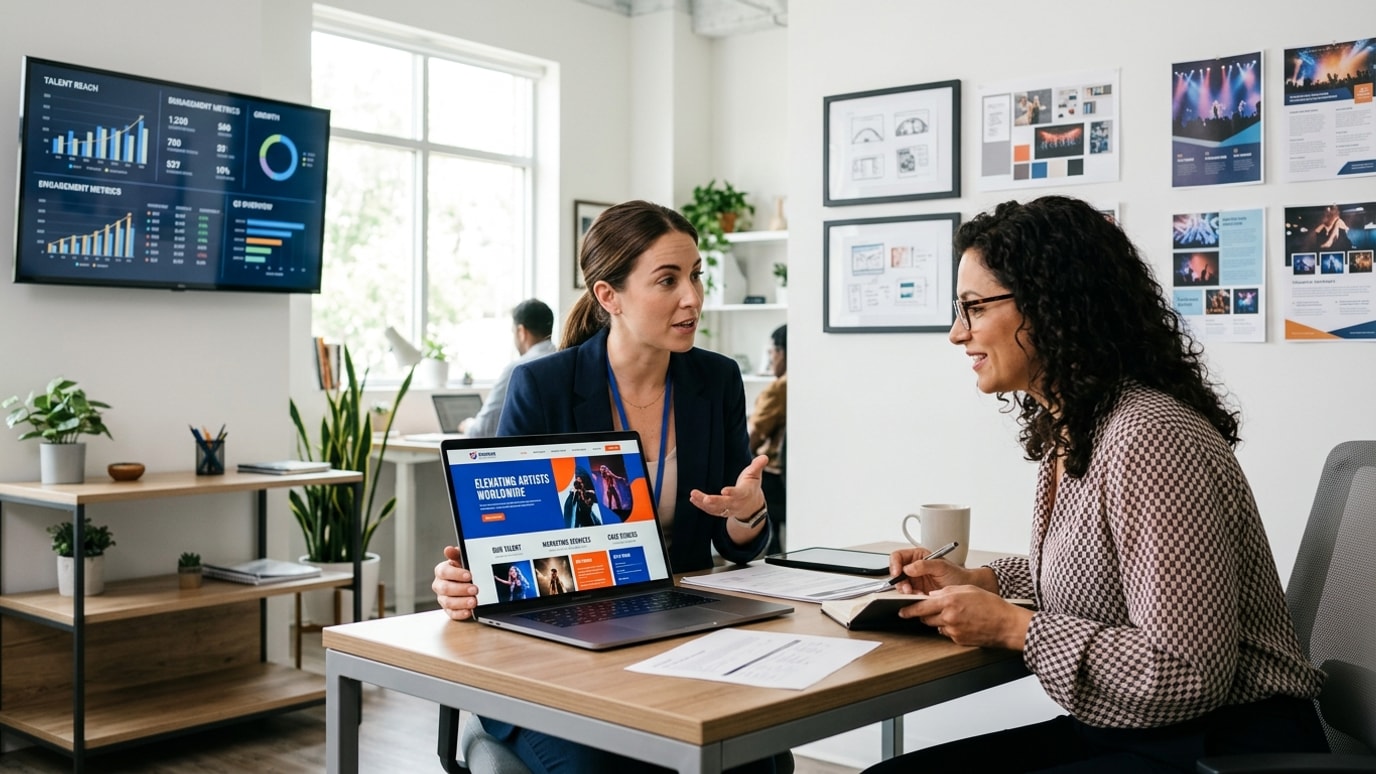 Wingman Entertainment NJ providing Top 5 Mistakes in Website Design for Talent Agencies Full-Service Marketing Agency services